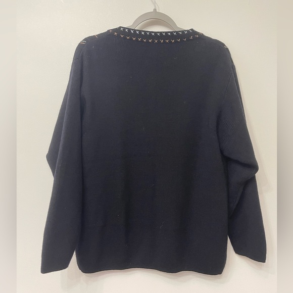 Great Cavalier by St.Paul Beaded and Embroidered Wool Button Up Cardigan - Picture 2 of 6